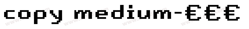 copy medium字体转换